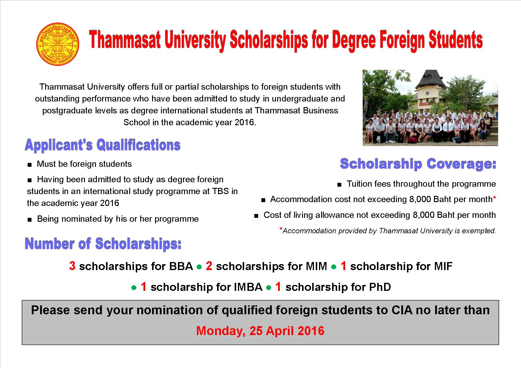 TU Scholarships for Foreign Students Ad (1)